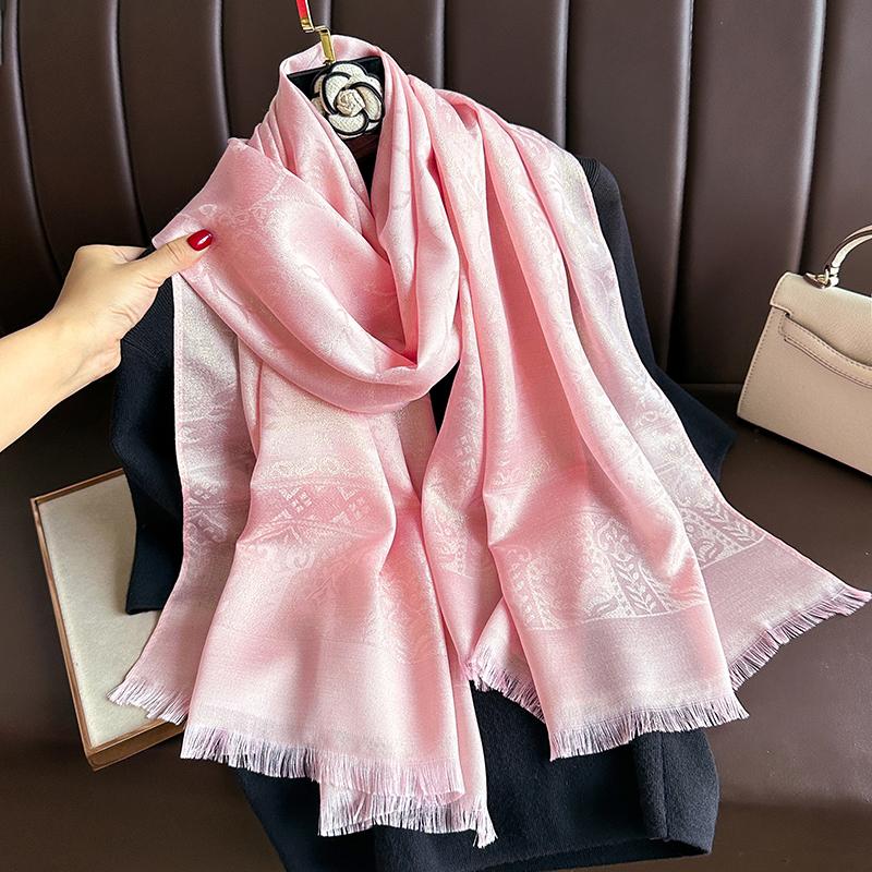 

Luxury Brand Muslim Bohemia Long Pashmina Hijab Scarf Cashmere Shawl for Women Foulard Soft Turban Jacquard Bandana Headband