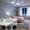 Ocean Snowflake Christmas Theme Led Rotation Projector Night Light For Childrens Sleep Room Decor
