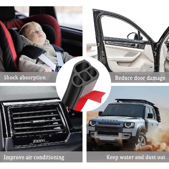 Car Door Rubber Seal Strip,Double Layer L Shape Automotive Weather Stripping,Universal Soundproofing Car Door Seal Strip Car Accessories For Car