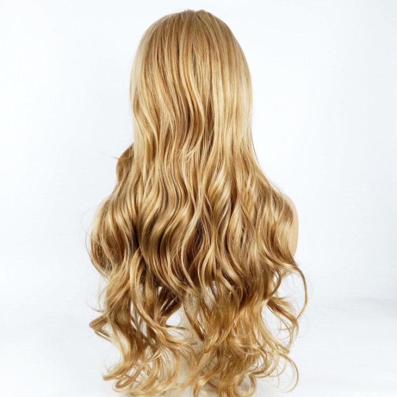 Wig Female Medium Bangs Long Curly Hair Chemical Fiber Mechanism Full Head Cover