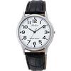Citizen QQ Wristwatch Analog Waterproof Leather Belt Q998-304 Mens White