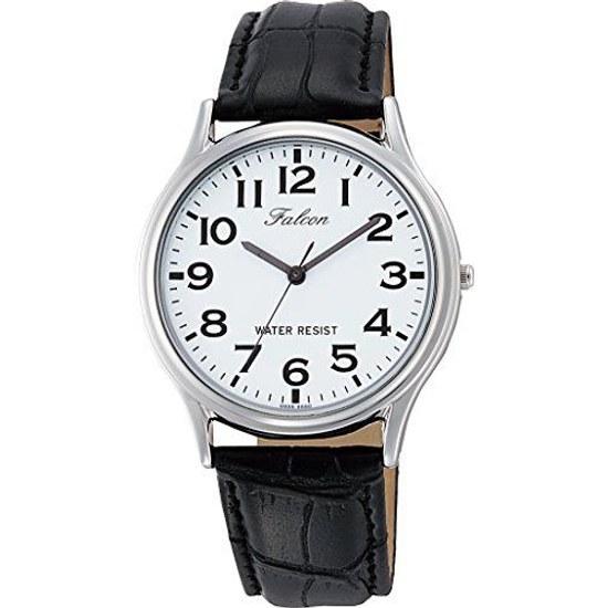 Citizen QQ Wristwatch Analog Waterproof Leather Belt Q998-304 Mens White