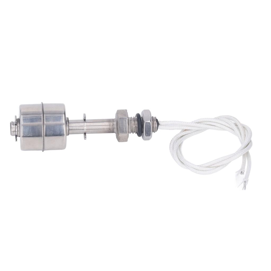 Liquid Level Float Switch 10mm Stroke Stainless Steel Liquid Water Oil Level Switch Sensor 0‑220V 65mm L