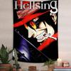 HHellsing Horror Anime Colorful Tapestry Wall Hanging Hanging Tarot Hippie Wall Rugs Dorm Wall Art Decor
