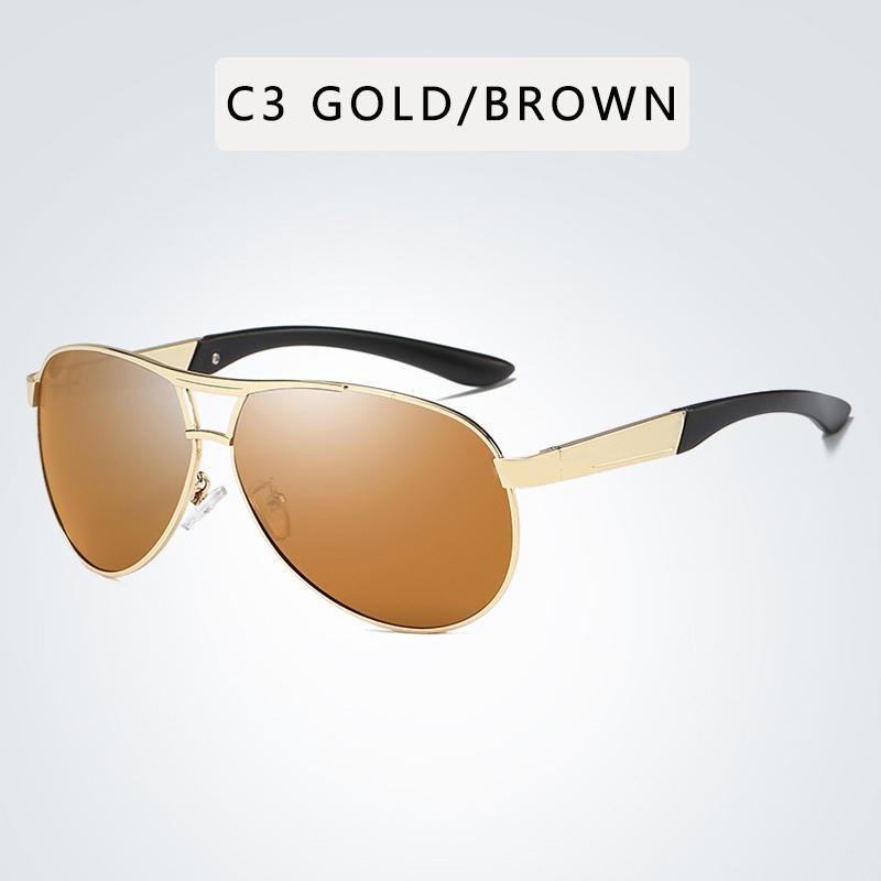 Luxus Herren Polarisierte Sonnenbrille Autofahren Sonnenbrille Männer Frauen Designer Vintage Schwarze Piloten Sonnenbrille UV400