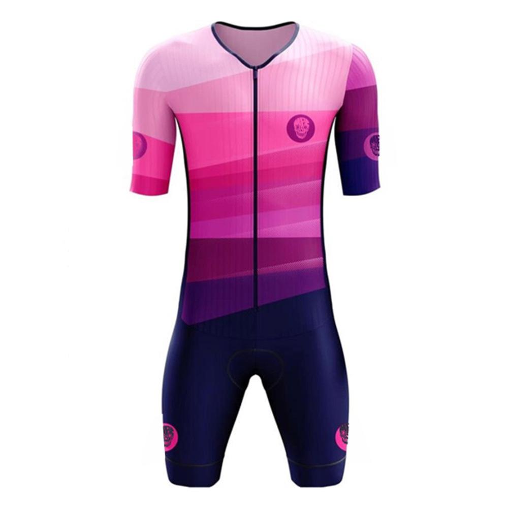Tuta da Ciclismo Tuta da Triathlon Monopezzo Body Aderente Fantasia Verticale Mountain Bike Bici da Strada Pattinaggio a Rotelle Tuta Traspirante 2026 Set Tuta da Ciclismo Monopezzo