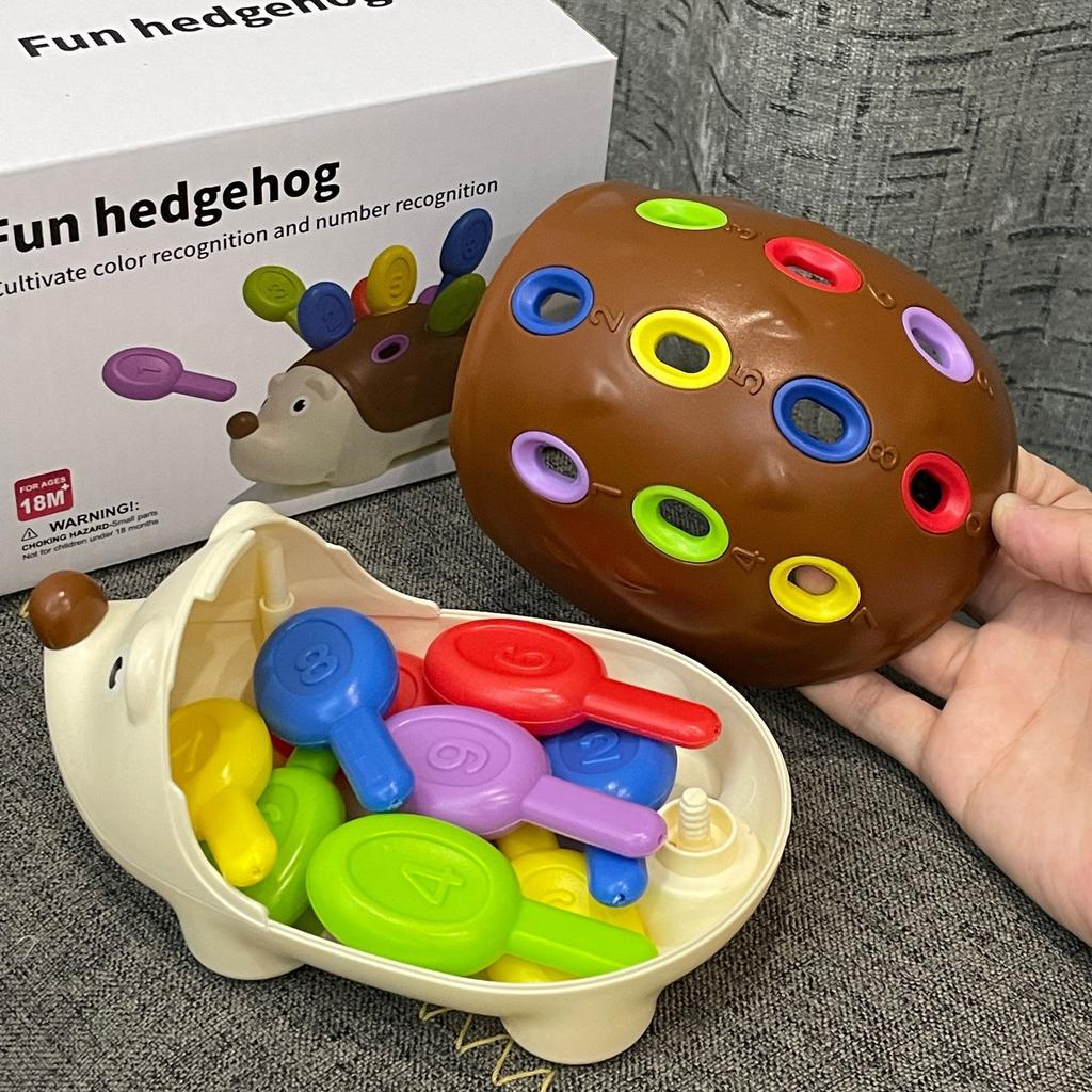 Colored Hedgehog Toys for Toddlers - Enhance Hand-eye Coordination, Problem-solving, and Critical Thinking