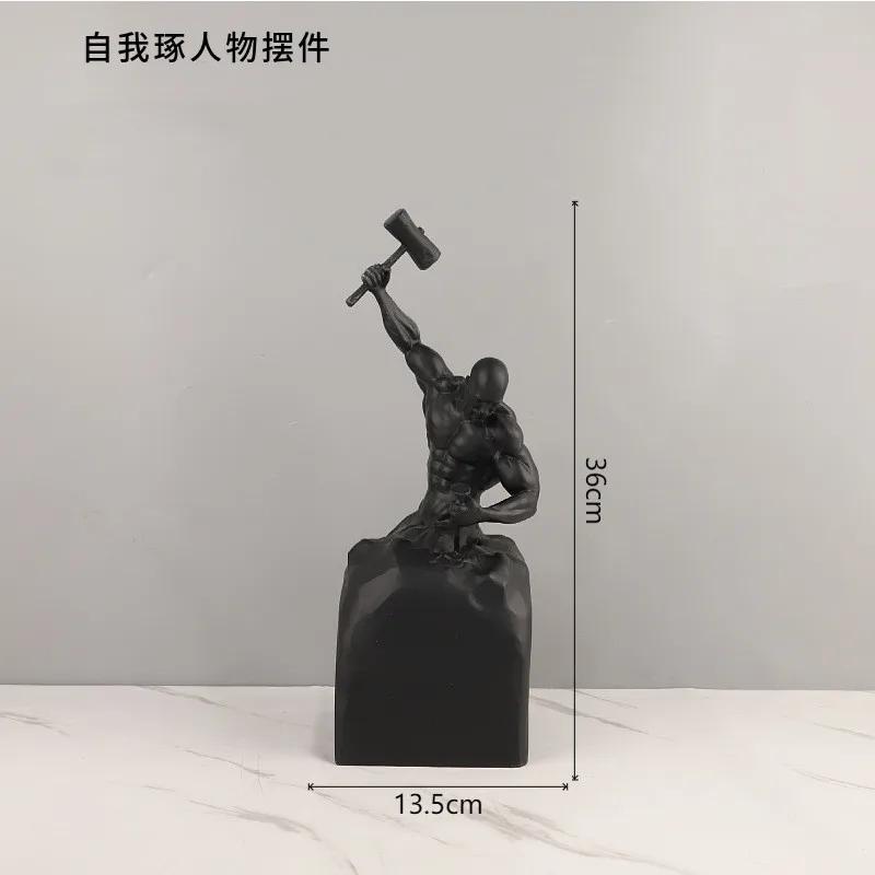 Moderne Kunstfiguren Skulpturen, Heimdeko, Wohnzimmer, Schnitzerei, Inspirierende Weiche Dekoration, Selbst modellierende Figuren Skulpturen