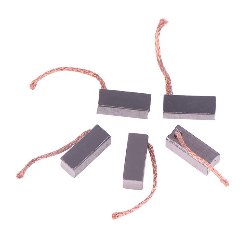 5 Stück Kohlebürsten für Automobil-Heizungsgebläsemotor Luftgebläse Elektromotor Bürstenersatz (8*8*20Mm)