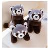 Lying Sitting Gray Raccoon Plush Toy Stuffed Animal Doll Decoration Gift Kids