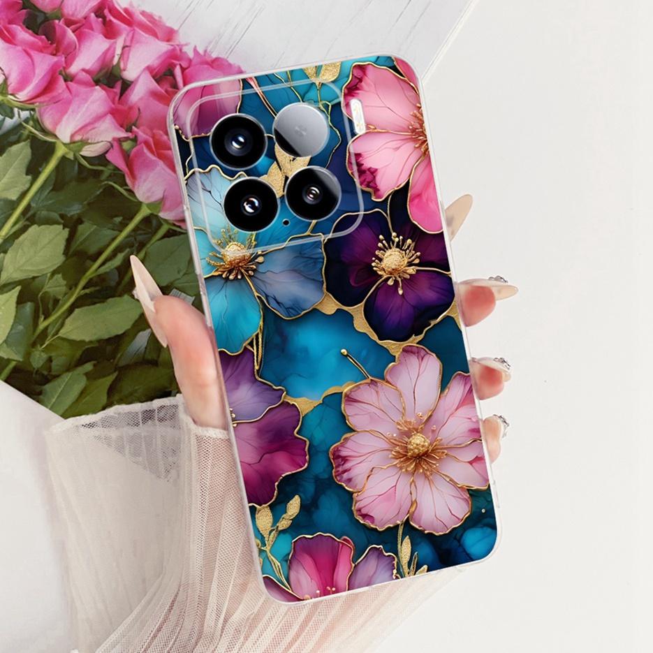 For Xiaomi Mi 15 Pro 5G Case Luxury Butterfly Painted Cover Soft Silicone Phone Case For Xiaomi 15 Pro Mi15 Pro 5G Fundas Bumper
