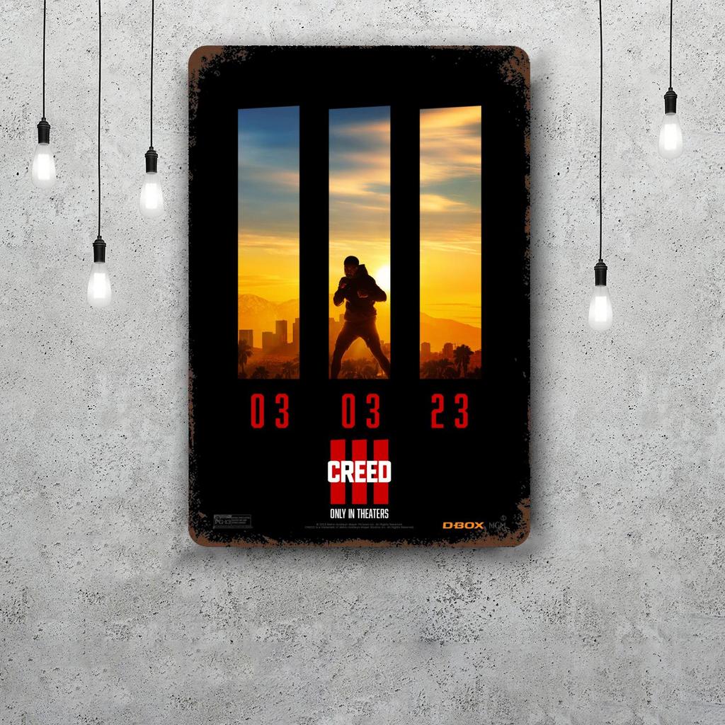Creed III Creed II Metal Signs wall decor Vintage Tin Signs Captain Metal Poster Decor for Bar Pub Club Wall Decoration