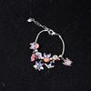 Classic Cartoon Anime Bracelet Cute DIY Santa Hat Stitch Series Cute Metal Charms Bangle For Women Kids Christmas Halloween Gift