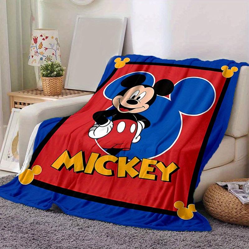 1 stuks, Gezellige Mickey Mouse Woondecoratie Deken: Perfect Cadeau voor Slaapkamer, Woonkamer, Reizen, Kamperen, Auto
