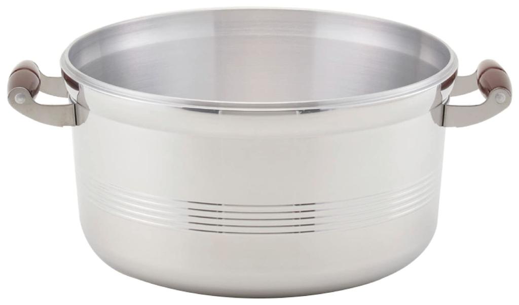 Hokuriku Aluminum Steamer Pot, 26cm, Aluminum, Gas Stove, Made In Japan, Steamed Food, Anodized, DX Chosei Steamer, AL11-RM261