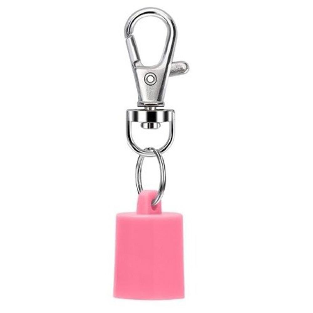 Portable Silicone Lip Balm Keychain Cap Bag Pendant Makeup Tool Accessories Lipstick Storage Cap Key Ring Lip Gloss Keychain Cap