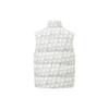 Li Ning Full Print Stand Collar Knitted Down Vest Women Vests Off-White AYMT074-7