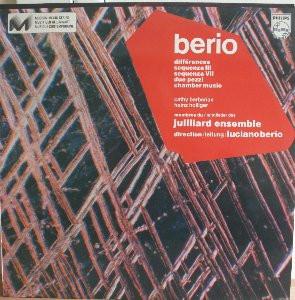 

LP Record CATHY BERBERIAN HEINZ HOLLIGER ME Berio Differences Sequenza 3 And 839323 PHILIPS France Classical Used