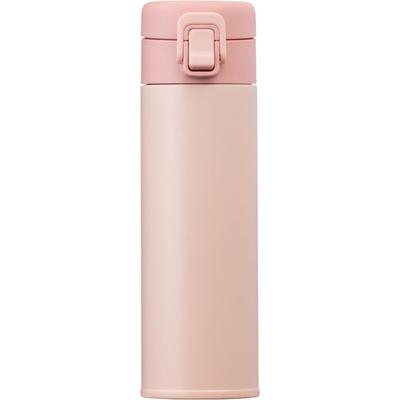 Atlas Water Stainless Wide Easy To Shell by Basic Bottle, 490ml, Insulated, Steel, One-Touch Opening, Mouth, Clean, Beige, AWR-490SBE, Products.