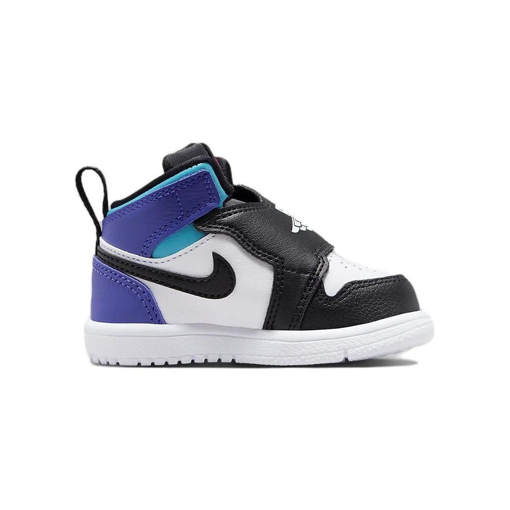 Jordan 1 Mid Little Kids White Blue BQ7196-154