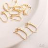 Ah La 14K Gold-Filled Fish Pattern Ear Hook Accessories for DIY Handmade Earrings