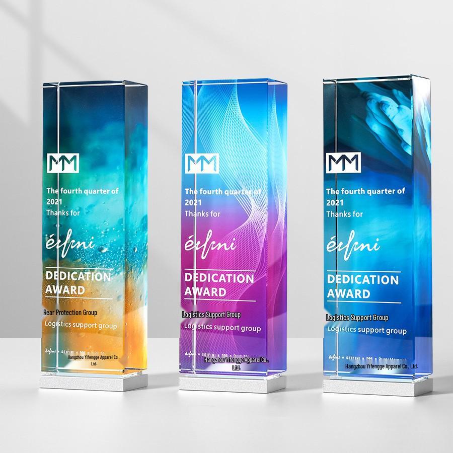 Trophée en Cristal Haut de Gamme pour la Récompense de l'Employé Exceptionnel lors de la Réunion Annuelle
