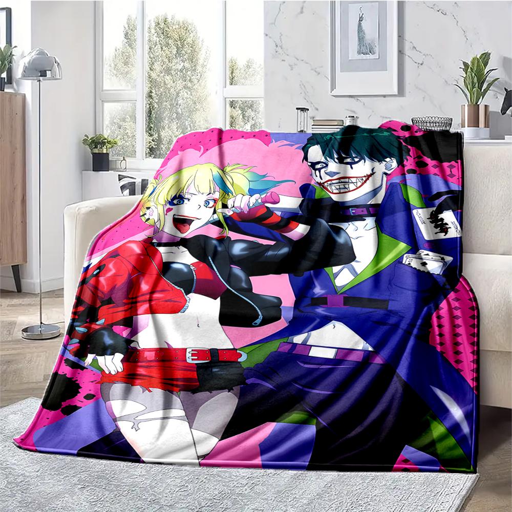 Joker Theme Printed Blanket - Perfect for Couch, Bed, Travel & Outdoor Use | Machine Washable, Cozy & Durable.