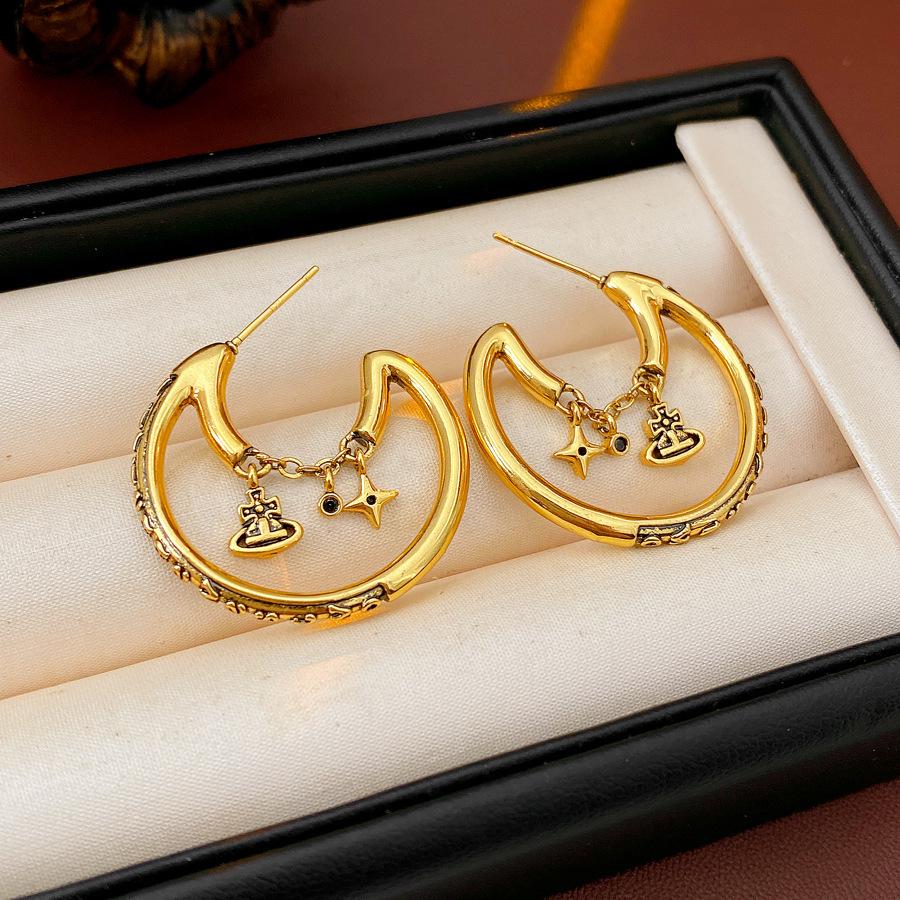 Geometric Tiger's Eye Stud Earrings, Retro Millard Style - Unique Design with Silver Needle 