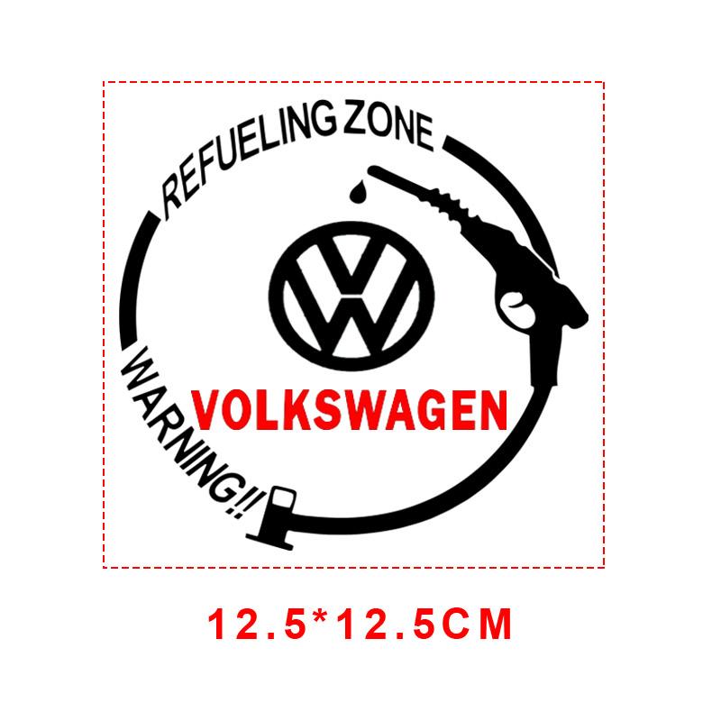 Car Badge Vinyl Reflective Fuel Tank Cap Stickers Decal Accessories For Volkswagen CC Polo 6R Golf 4 5 6 7 MK7 MK4 MK6 Passat B6 B8 T4 T5 Tiguan