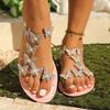 Women Summer Sandals  Butterfly Decoration Slippers Garden Shoes Beach Slides Flip Flops Bling Casual Slippers Plus Size 43