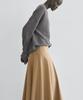 Masimodutti Yoke Detail Flounced Midi Skirt