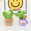 Kreatives Topfpflanzen-Plüschtier Niedliche Blumen-Plüschpuppe Lebensechte Tulpe Kaktus Zeder Sonnenblume Plüschtiere Geschenke für Jungen Mädchen