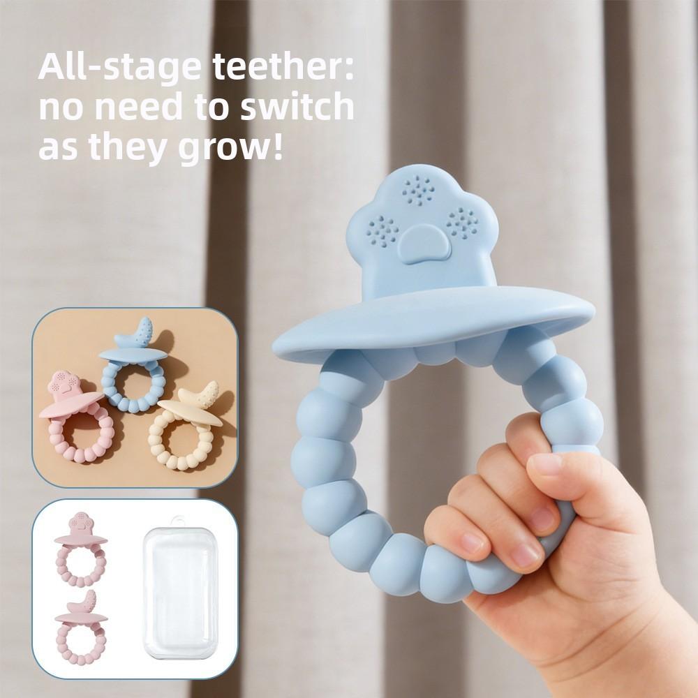 Baby Silicone Teething Toy With Foodgrade Material For Newborns And Infants