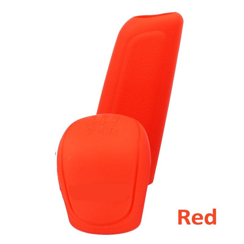 2pcs/set Car Auto Manual Silicone Shift Gear Head Knob Cover Handbrake Hand Brake Covers Sleeve Case Skin Protector
