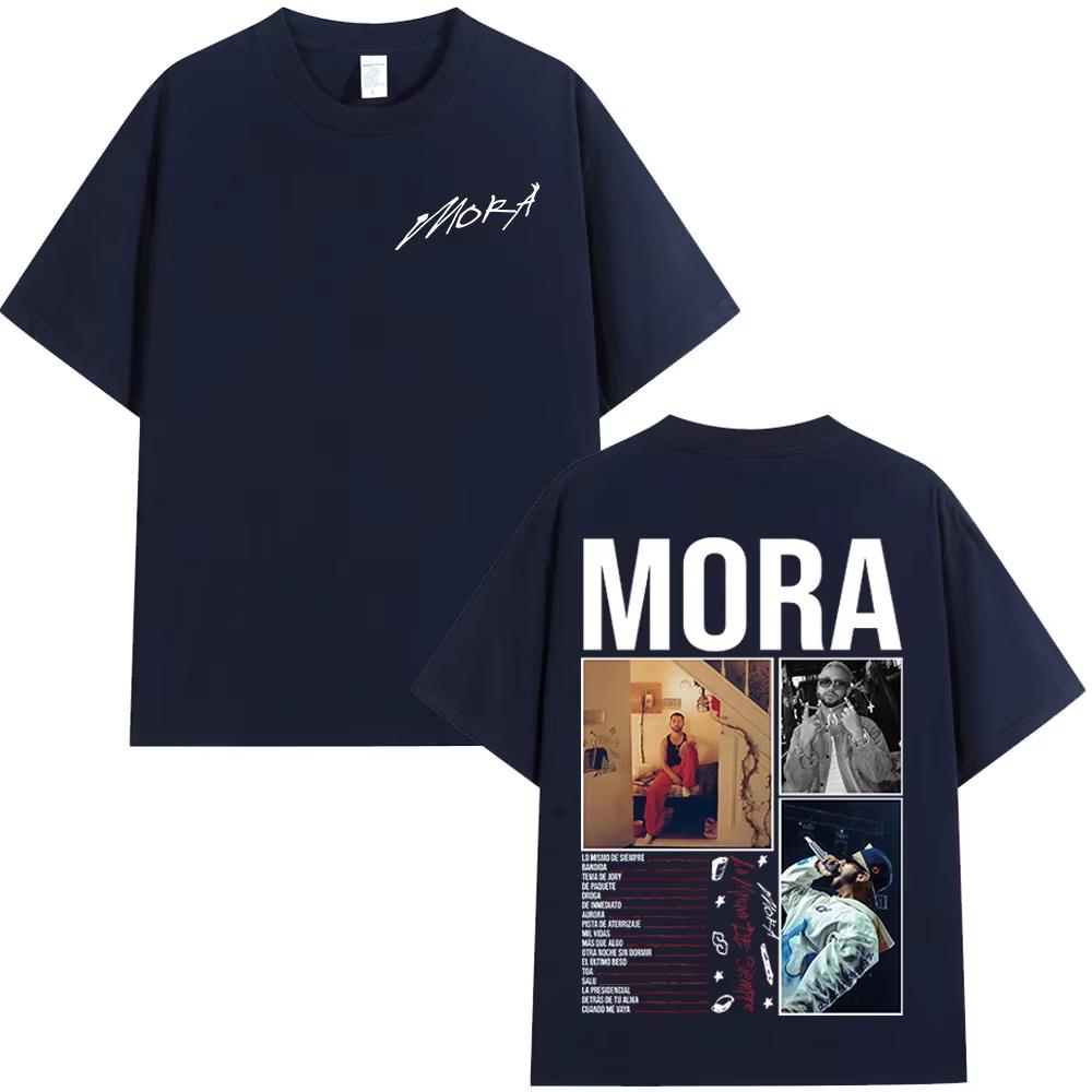 Mora Lo Mismo De Siempre 2025 Album Merch T Shirts Men Women Clothing Fashion Summer Comfort Short Sleeve Oversized T-shirt Tops