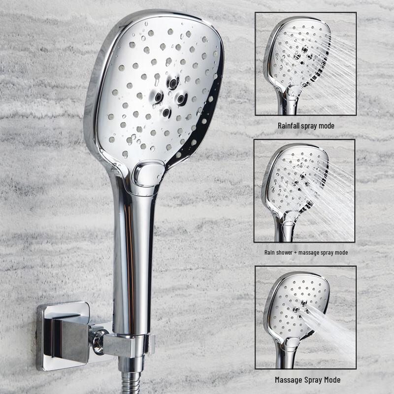

TLXT Electroplated Pressurized Handheld Shower Head