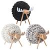 12Pcs/Set Cups Coaster Heat-insulated Thick Socked Reindeer Shaped Holder Felt Table Coaster Set for Home