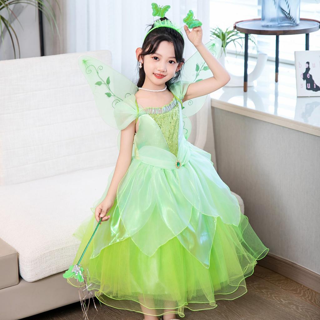 Foreign Trade Christmas Performance Costume Frog Prince and Princess Cosplay Tiana Princess Dress Performance Costume SB32