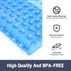 1pc 21x21inch Square Non-Slip Shower Mat – Anti-Slip Shower Mats– Secure Grip for Shower Stall Floors - Bathroom Mat Clear