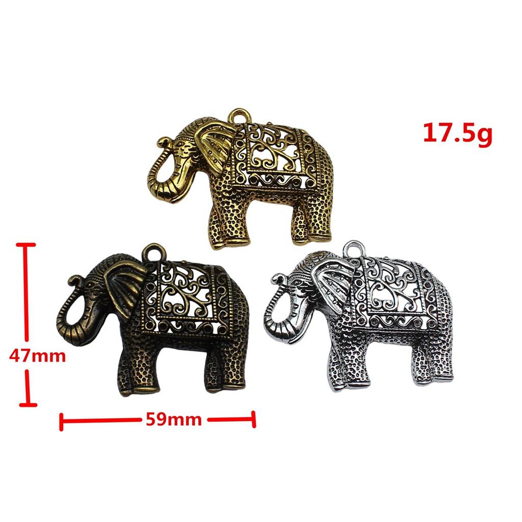 Retro Elephant Charms Alloy Animal Pendants For Jewelry Making Handmade Supplies