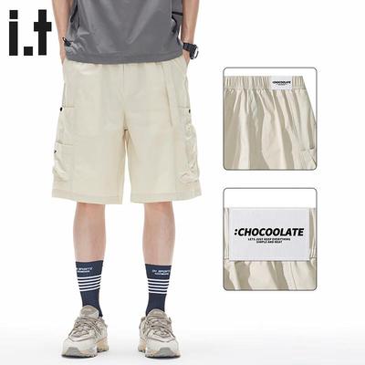 CHOCOOLATE Men's Ice Silk American Style Cargo Shorts