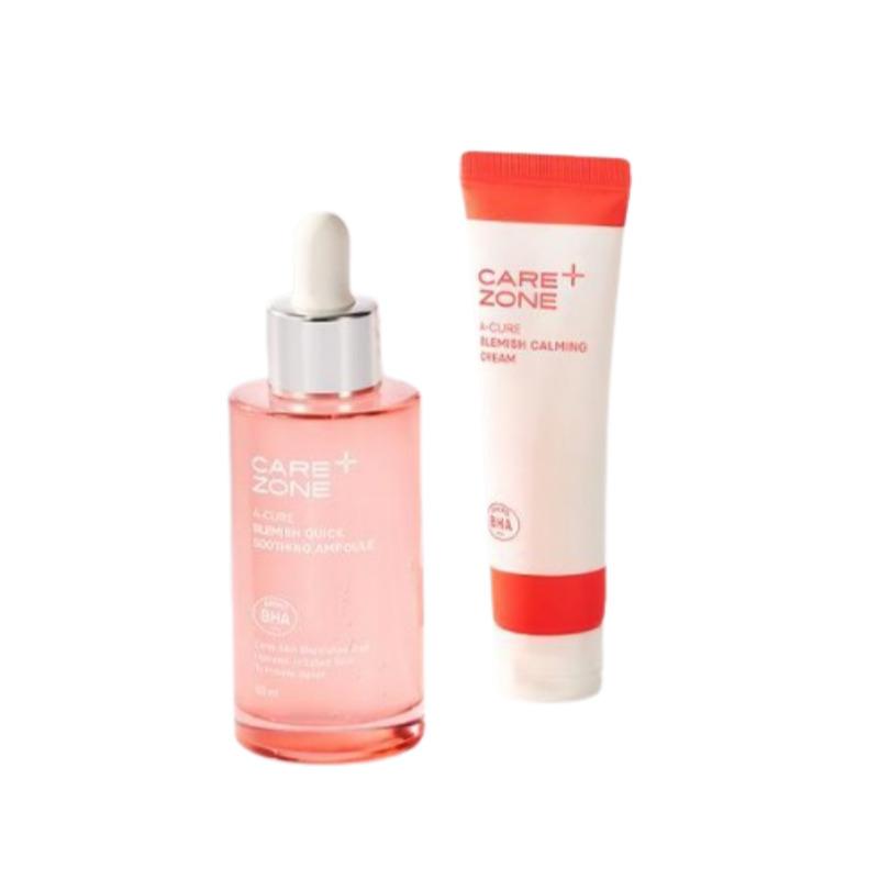 Carezone Acure Blemish Quick Soothing Ampoule 50ml Set (+ Cream 31ml)