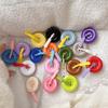 Solid Color Three-dimensional Button Mobile Phone Airbag Bracket Korean Ins Wind Paste Type Retractable Portable Watching D