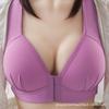 Front-clasp Large Size Steel-free Push-up Bra with Thin Molded Cups
