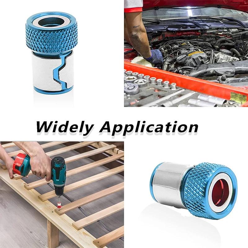 1/2/3pcs Magnetic Ring Cross Phillips Screwdriver Bit Holder 6.35mm 1/4 Universal Alloy Anti-corrosion Strong Magnetizer