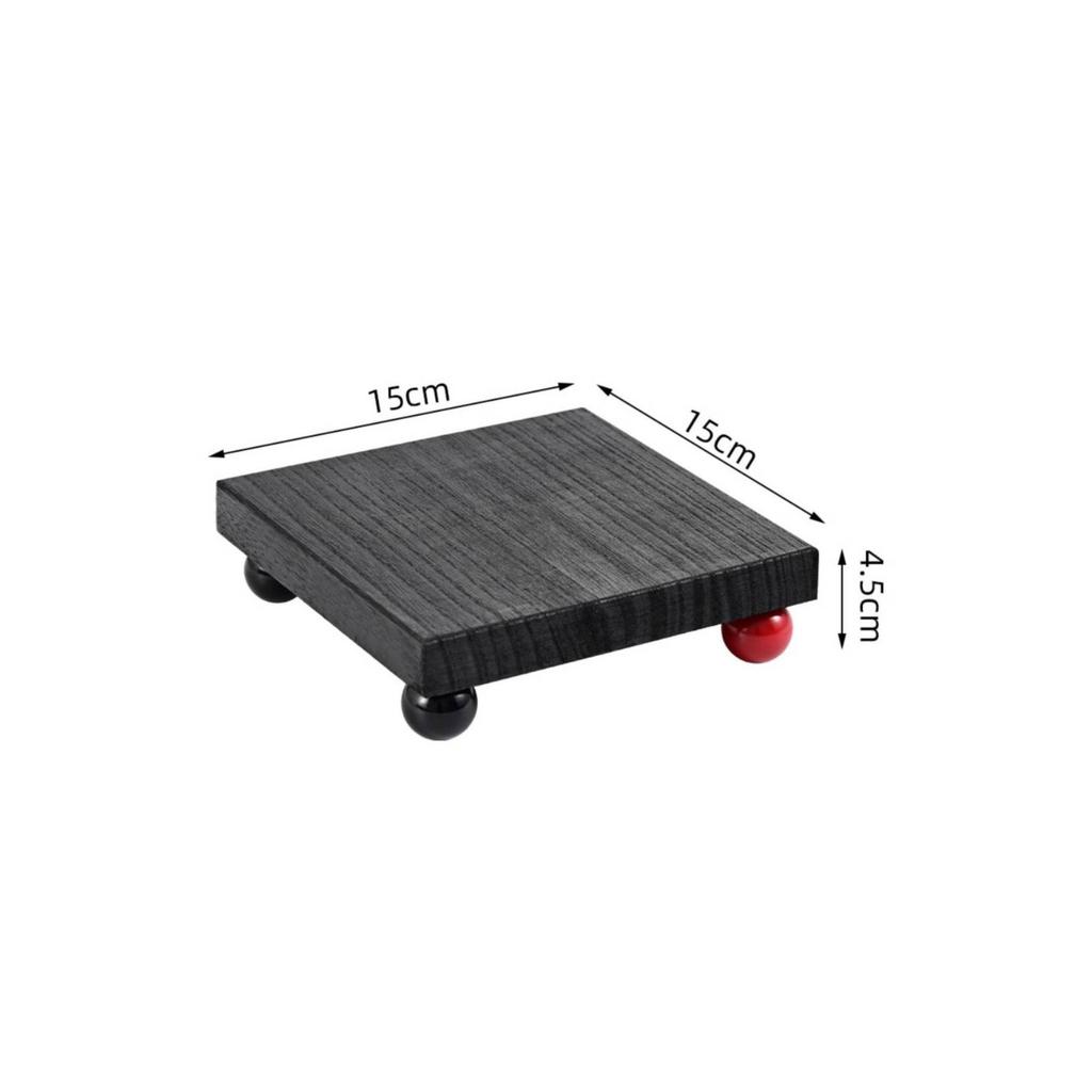 Wooden Tray with Feet Minimalist Decor Smooth for Vanity