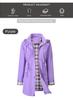 New Women's Water-Repellent Trench Coat with Plaid Lining - High-Quality Jacket