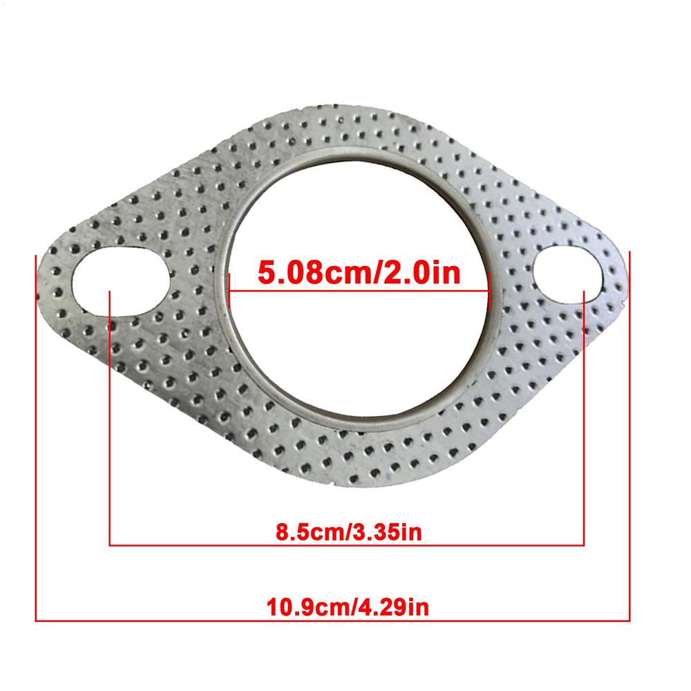 High Temperature Car Exhaust Flange Auto Exhaust Gasket Replacement Sealing Pad Reinforced Car Accessories Muffler Gasket