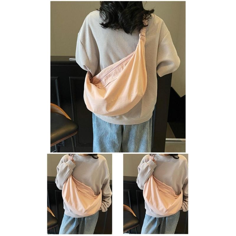 Crescent Bag Small Slings Crossbody Bag with Half Moon Shape Multi Pocket Slings Bag Hoboes Bags Slouchy Dumpling Bags