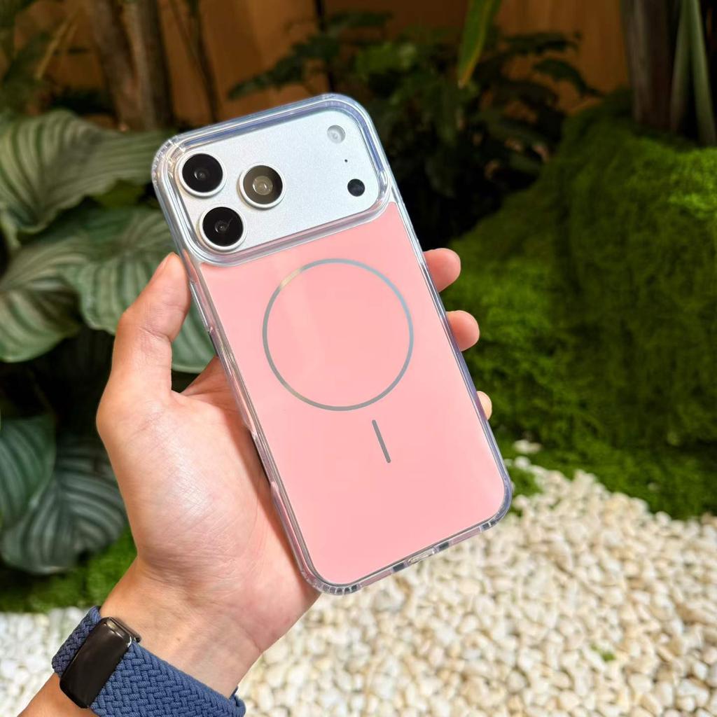 Space Case Is Suitable for Apple 17promax Mobile Phone Case Ins Macaron Color Samsung S26 Magnetic Anti-drop Protective Case.